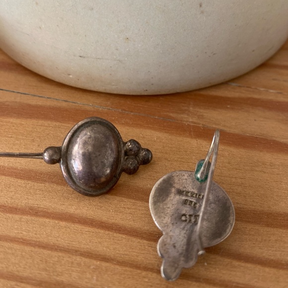 VINTAGE Silver 925 made in Mexico Earrings - Picture 4 of 6